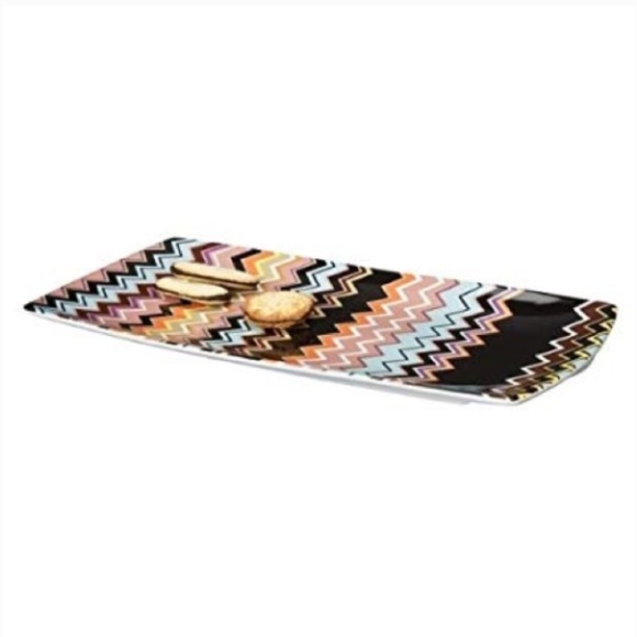 Missoni Chevron Stoneware platter NWT🦄💋 - Picture 3 of 4